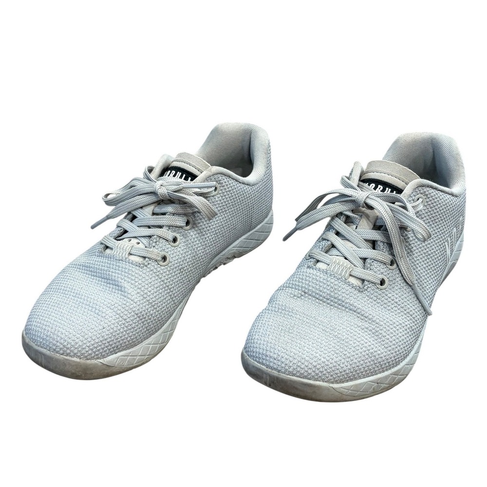 NOBULL SuperFabric Trainers Grey Womens 8 Men 6.5 Cross Training Shoes Low Top